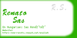 renato sas business card